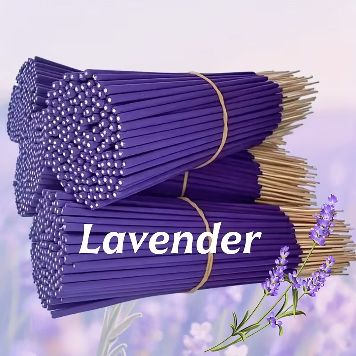 Smokeless Incense Stick - Lavender Premium Aromatherapy Incense Sticks, 8.66