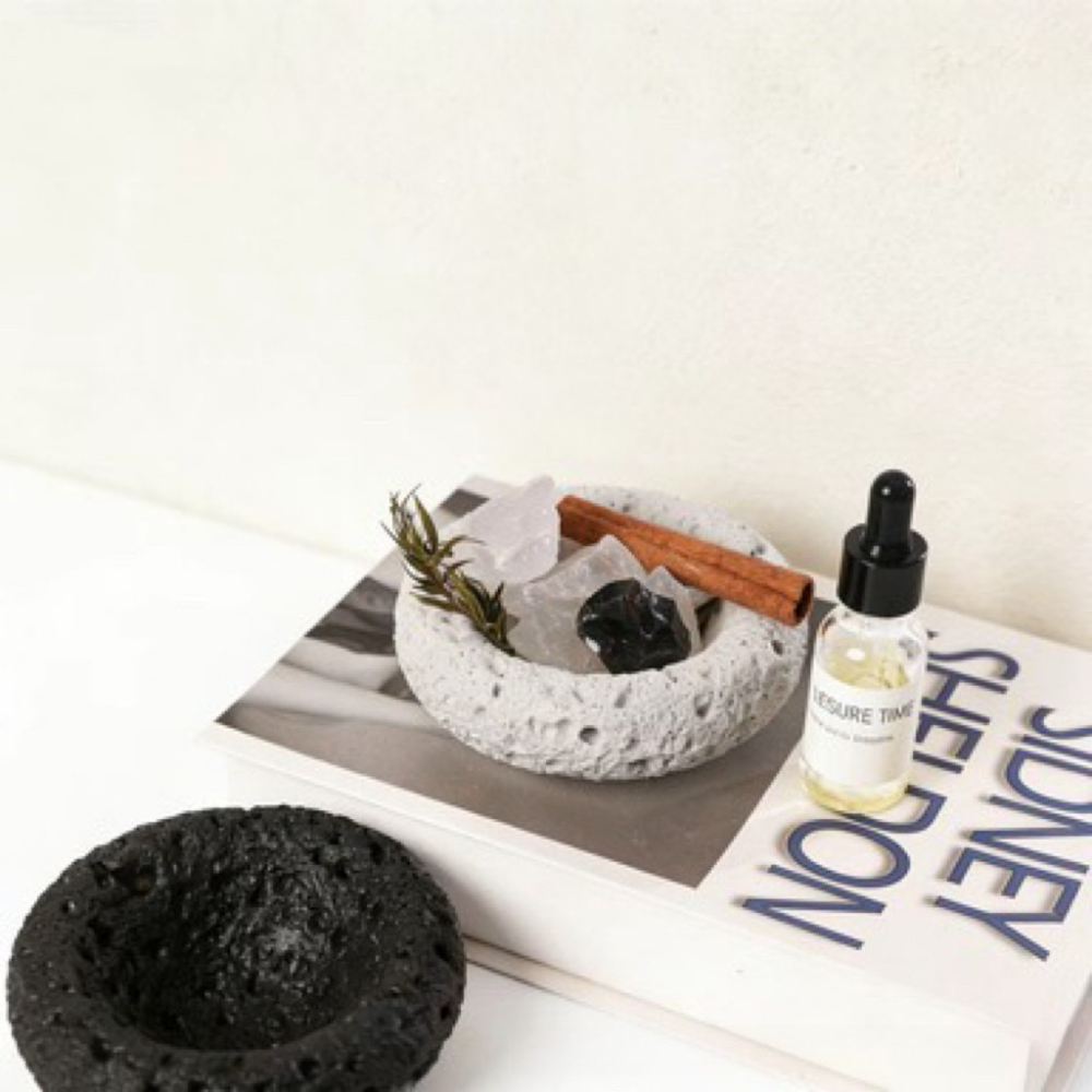 Home Fragrance Japan - Cement Meteorite Candle Cup Fire-free Spar