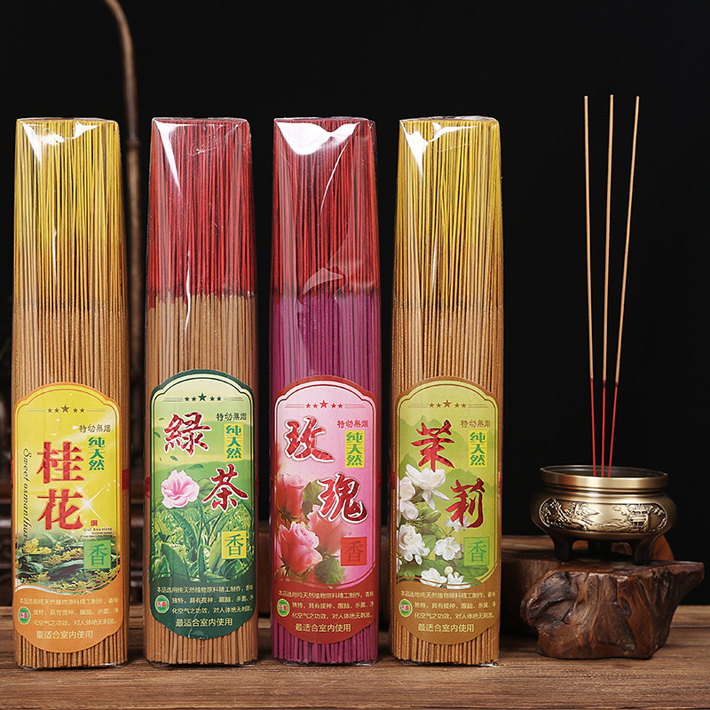 Smokeless Incense Stick - Natural Smokeless Sandalwood Bamboo Stick Incense